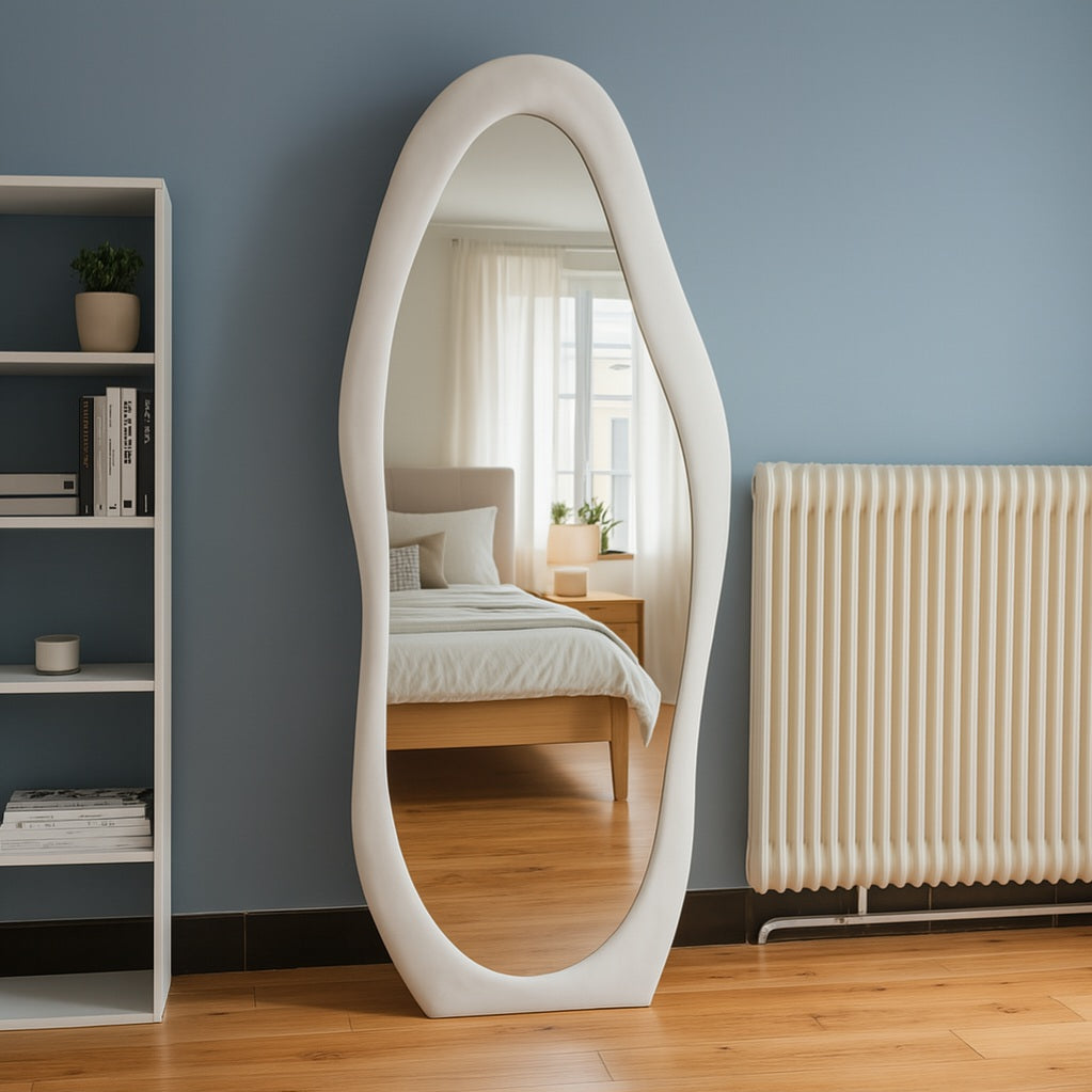 Miroir Reflet de Sérénité 170x70 cm bois et flanelle - plain-pied