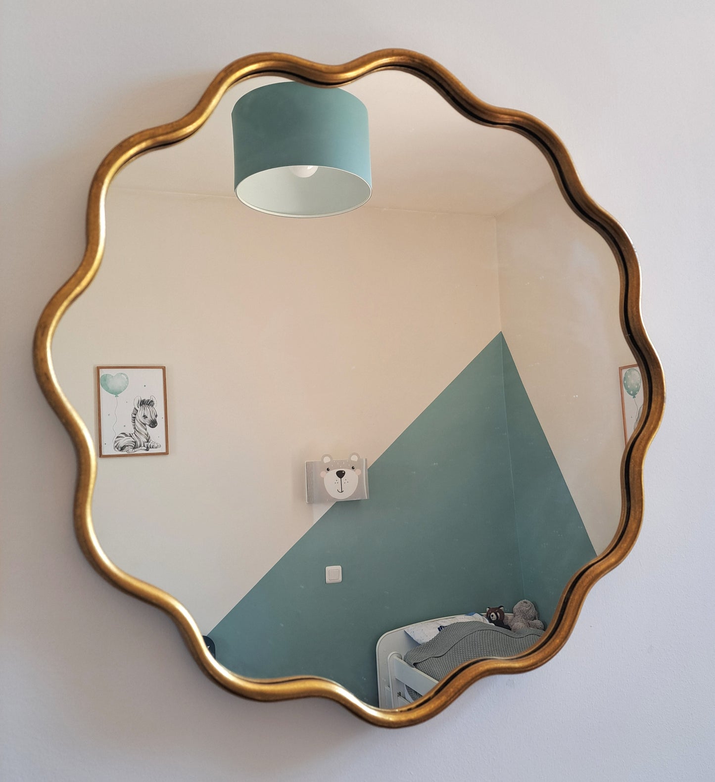 Miroir Vague d'or