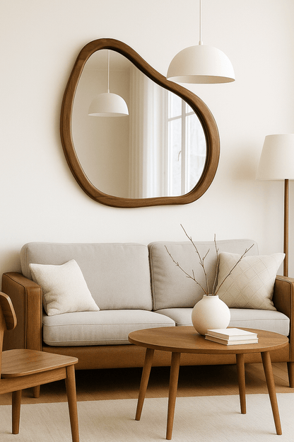Miroir Élégance Naturelle 60 cm Bois Naturel