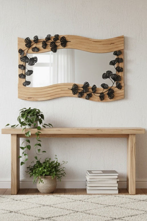 Miroir Vague de Ginkgo 120cm x 80 cm