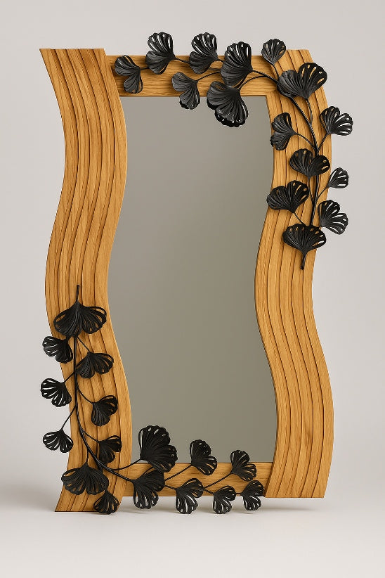 Miroir Vague de Ginkgo 120cm x 80 cm