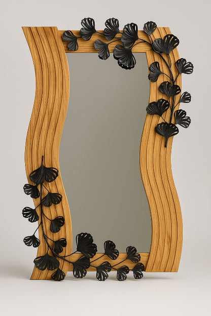 Miroir Vague de Ginkgo 120cm x 80 cm