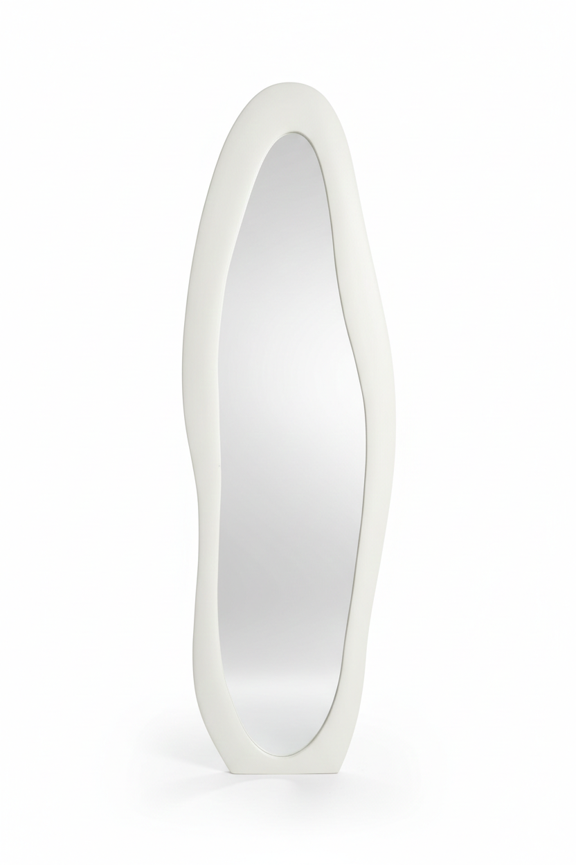 Miroir Reflet de Sérénité 160x50 cm bois et flanelle - plain-pied