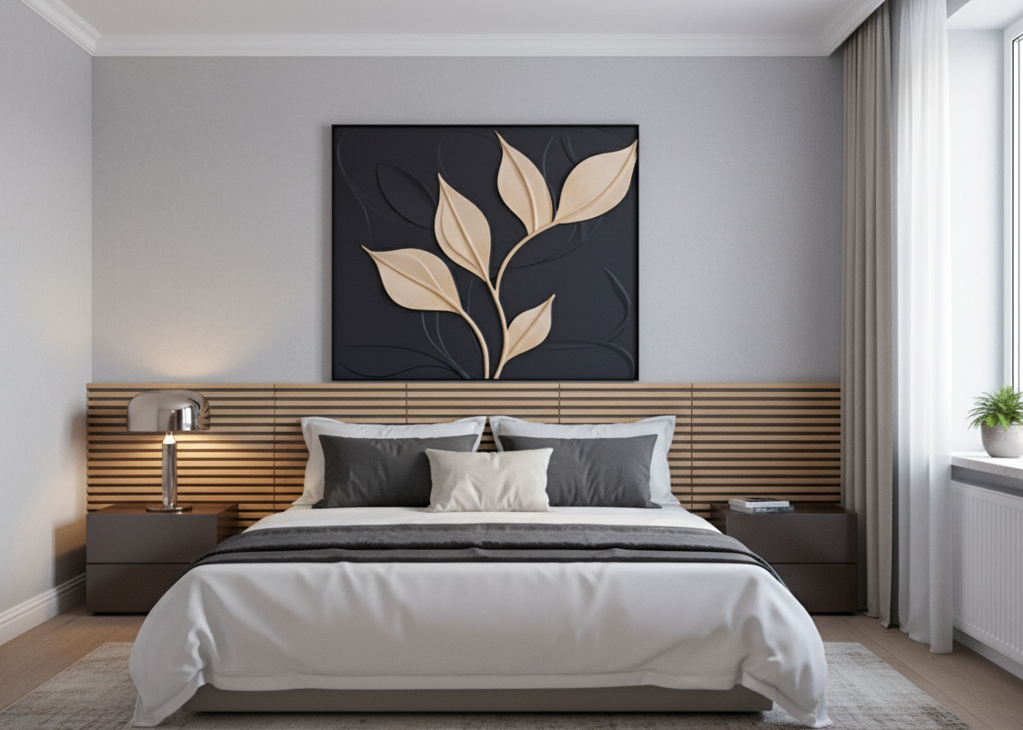 Holzskulptur „Nächtliche Eleganz“