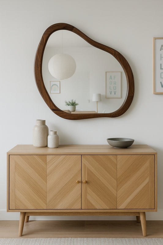 Miroir Élégance Naturelle 60 cm Bois Naturel